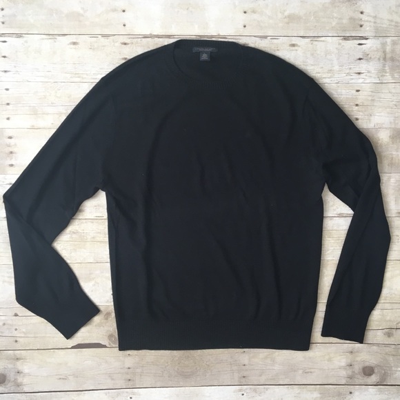 Banana Republic Other - BANANA REPUBLIC Silk Cashmere Black Crew Sweater